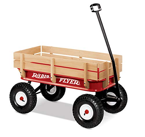 Radio Flyer 36" All-Terrain Steel & Wood Wagon Radio Flyer