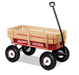 Radio Flyer 36" All-Terrain Steel & Wood Wagon Radio Flyer