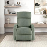 Lexicon Power Lift Recliner Chair for Elderly with Remote Control, Gentle Lift Motion, Side Pocket Armrest, Corduroy Upholstered Electric Recliner for Living Room/Bedroom, Easy Assembly, Green