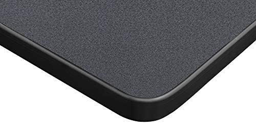 Regency Kee 48" Square Breakroom Table-, Grey Top, Black Legs (TB4848GYBPBK) Regency