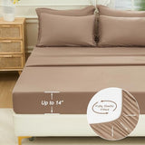 Andency Taupe Queen Size Comforter Set with Sheets - 7 Pieces Boho Tassel Bed in a Bag Soft Lightweight Bedding Sets, Taupe Fringe Bed Set with Comforter, Sheets, Pillowcases & Shams Andency