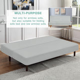 Luv4babe Waterproof Futon Cover for Armless Sofa Bed, Leakproof and Scratch-Resistant Futon Mattress and Couch Cover Protector for Kids, Cats and Dogs, Gray Luv4babe