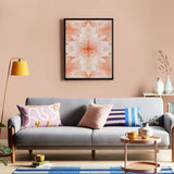 Pink Floral Kaleidoscope-103953 Diamond Painting Kits, DIY 5D Paint for Adults Kids, Full Drill Crystal Diamond Drawing Suitable for Home Wall Decoration Fhuyiks