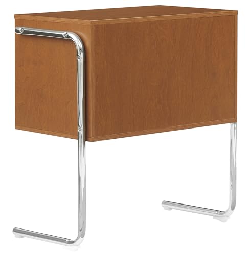 Crosley Furniture Lily Record Player Stand with Vinyl Storage, Stores up to 90 Records, Turntable Stands, Walnut Crosley Furniture