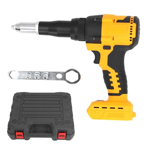 Electric Rivet Gun,3.2‑4.8mm Brushless Electric Cordless Rivet Tool with LED Light, Portable Rivet Gun for DCB206 DCB207 DCB208 Battery - WoodArtSupply