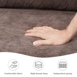 Vesgantti 65" Brown Loveseat – Mid-Century Modern 2-Seater Sofa, Tool-Free Assembly, Compact & Comfy Vesgantti