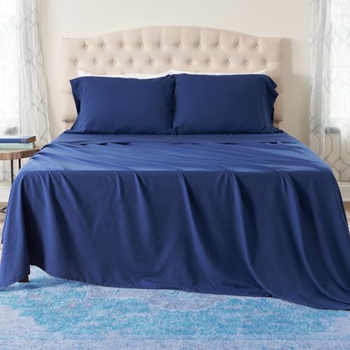 NORTHWEST Ashford Home Essentials Bedding, 3 Piece Twin Size Sheet Set, Estate Blue Northwest
