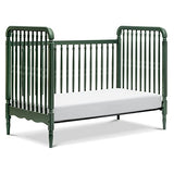 Namesake Liberty 3-in-1 Convertible Spindle Crib with Toddler Bed Conversion Kit in Forest Green, Greenguard Gold Certified (M7101FRGR) NAMESAKE