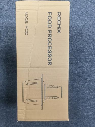 Food Processors with 2 Large Bowls(12 Cup+12 Cup), Reemix Electric Chopper with Powerful 500W Copper Motor, 4 Bi-Level Blades for Fruits, Meat, Vegetables, Baby Food, Nuts, 2 Speeds Reemix