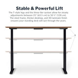 Vari Classic Electric Standing Desk - VariDesk Height Adjustable Sit/Stand Desk - Dual Motor with Memory Presets, Stable T-Style Legs - Gaming or Home Office Workstation - 72”x30”, Walnut/Black Vari