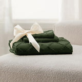 Bedsure Boho Twin Duvet Cover Size - Dark Green Breathable & Soft Boho Bedding, Machine Washable Comforter Cover for All Seasons, Includes 1 Duvet Cover 68"x90" with 1 Pillow Sham & Zipper Closure Bedsure
