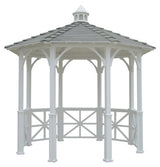 SamsGazebos 10' Octagon English Cottage Garden Gazebo with Cupola, Adjustable for an Uneven Patio, Made in USA SamsGazebos
