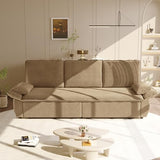 KEIKI 94.5'' King Sleeper Sofa Bed, Space-Saving 3-in-1 Pull Out Futon Couch, Modern Corduroy Loveseat Sofa with Reclining Back, Ideal for Apartment, Studio, Small Spaces KEIKI