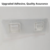 JiePai Acrylic Corner Shower Caddy Shelf with Hooks 2 Pack, Adhesive Wall Mounted Bathroom Shower Organizer for Inside Shower & Kitchen Storage, Space-Saving Design JiePai