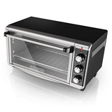 BLACK+DECKER 8-Slice Extra Wide Convection Toaster Oven, Fits 9"x13" Oven Pans and 12" Pizza, Bake, Toast, Broil, and Keep Warm Functions, Countertop Compact Design with Stainless Steel Finish BLACK+DECKER