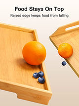 Bamboo Bed Tray Table with Foldable Legs, Breakfast Tray for Sofa, Bed, Eating, Working, Used As Laptop Desk Snack Tray by Pipishell Pipishell