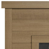 duraflame® Shiplap Wall Mantel Electric Fireplace, Calvin Brown Duraflame