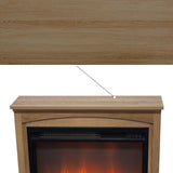 Innoflame 28" Electric Fireplace with Mantel, Freestanding Electric Fireplace w/Realistic Flame & Logs, Remote Control, Timer, Adjustable 4 Flame Brightness, Indoor Fireplace for Living Room, 1400W Innoflame