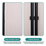 4 Panel Room Dividers Folding Privacy Screens, 68 Inch Tall Steel Frame & Fabric Surface Room Seperating Wall Divider, Portable Freestanding Room Partitions for Living Room Bedroom, Tan Dkelincs