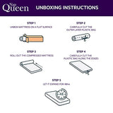 NapQueen 8 Inch Maxima Hybrid Mattress, Twin Size, Cooling Gel Infused Memory Foam and Innerspring Mattress, Bed in a Box,White & Gray NapQueen