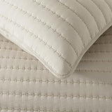 ROARINGWILD Neutral Beige Queen Size Quilt Bedding Sets with 2 Pillow Shams, Full Lightweight Soft Bedspread Coverlet, Quilted Blanket Thin Comforter Bed Cover for All Season, 3 Pieces, 90x90 inches ROARINGWILD