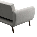 Novogratz Brittany 81.5" Futon Sofa Bed and Couch Sleeper, Ivory Boucle Novogratz