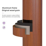 PURPLE LEAF 10' X 13' Double Top Deluxe Wood Pattern Rectangle Patio Umbrella Offset Hanging Umbrella Outdoor Market Umbrella Garden Umbrella, Navy Blue PURPLE LEAF