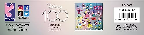 Ceaco - Disney's 100th Anniversary - 100 Years of Wonder - 200 Piece Jigsaw Puzzle Ceaco