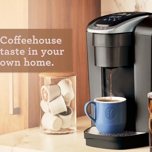 Keurig K-Elite Single Serve K-Cup Pod Coffee Maker, with Strength and Temperature Control, Iced Coffee Capability, 8 to 12oz Brew Size, Programmable, Brushed Slate Keurig
