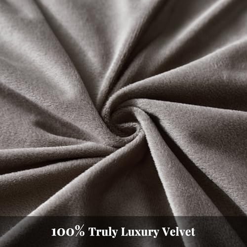 WARMDERN Khaki Flannel Velvet Duvet Cover King Size Duvet Cover Bedding Sets, 3pcs Ultra Soft Luxury Textured Modern Crystal Velvet Duvet Covers with Zipper Closure(Khaki, King) WARMDERN