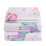 MK Collection Sheet Set Kids Teens Unicorn Pink Mint Purple Green Stars Luxury Sheet Set New (Queen) MK Home
