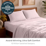Mellanni Full Sheets Set - 4 PC Iconic Collection Bedding - Hotel Luxury, Extra Soft, Cooling Bed Sheets - Wrinkle, Fade, Stain Resistant (Full, Blush Pink) Mellanni