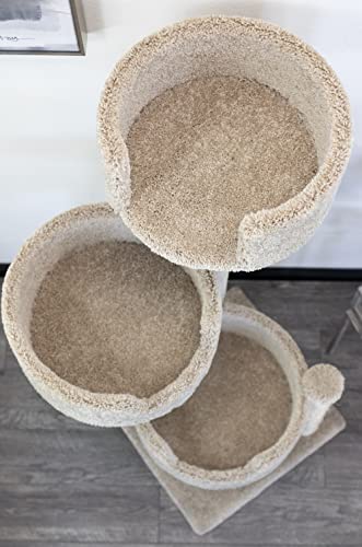 New Cat Condos Real Wood and Carpeted Cat Tree New Cat Condos