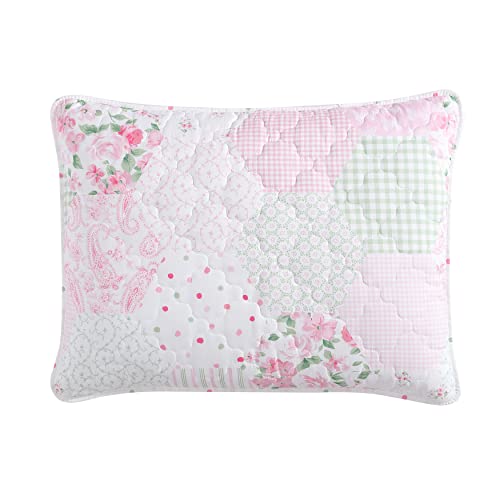 Laura Ashley Kids - Twin Quilt Set, Reversible Kids Bedding with Matching Sham(s), Ideal for Toddler Bedding Set, Ideal Girl Room Essentials, Coquette Room Decor (Ellyn Pink, Twin) Laura Ashley
