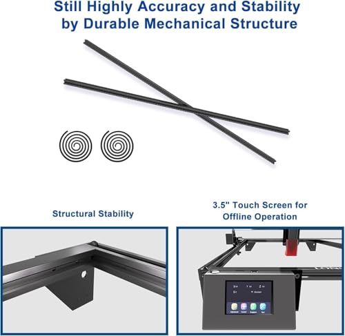 Laser Engraver Y-AxisExtension Kit for RAY5 5W/10W/20W Laser Engraver, Expand Working Area to 33.46" x 15.75"（850mm*400mm） QFLONGER