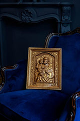 Christian Gift for Dad Saint Joseph Wooden Carved Religious Icon - Art Work from solid wood - Personalized - All sizes - Any Occasion Christian Gift Idea Kozakworkshop