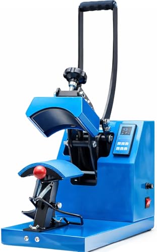 Simple Deluxe Hat Heat Press Machine for Caps, Curved 3.2" x 5.5" Plate, LED Digital Temperature Control 32°F–570°F with Memory Mode, Ideal for Logo, Name and Patch Transfers on Various Caps Simple Deluxe