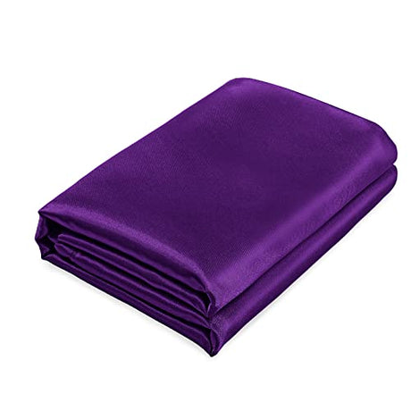 Homiest Purple Satin Flat Sheet King Size Bedding, Ultra Soft, Sold Separately Homiest