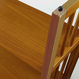 Casual Home 3-Shelf Stackable 27.5" Wide-Chestnut fold Bookcase Casual Home