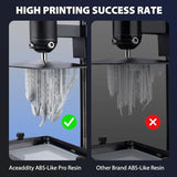 Aceaddity ABS-Like Pro Printer Resin - 405nm UV-Curing Standard Photopolymer Resin with Hardness and Toughness for LCD/DLP/SLA 3D Printers, High Precision & Non-Brittle (White, 1kg) Aceaddity