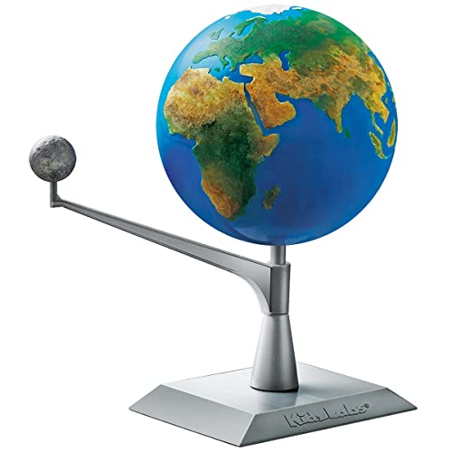 4M Kidzlabs Earth & Moon Model Kit – STEM Toys Science Lab DIY Orbit Planetarium Educational Gift 4M