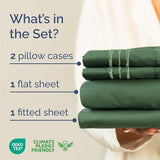 King Size 4 Piece Sheet Set - Comfy Breathable & Cooling Bed Sheets Set - Hotel Luxury Bedding for Women, Men, Kids & Teens - Deep Pockets, Easy-Fit, Soft and Wrinkle Free - Oeko-Tex - Emerald Green CGK Unlimited