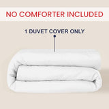 Kotton Culture 1 Pc Twin XL/Twin Duvet Cover Only-100% Egyptian Cotton 600 Thread Count Ultra Soft Premium Durable Comforter Cover Zipper Closure & Corner Ties - (White, 68" X 90") Kotton Culture