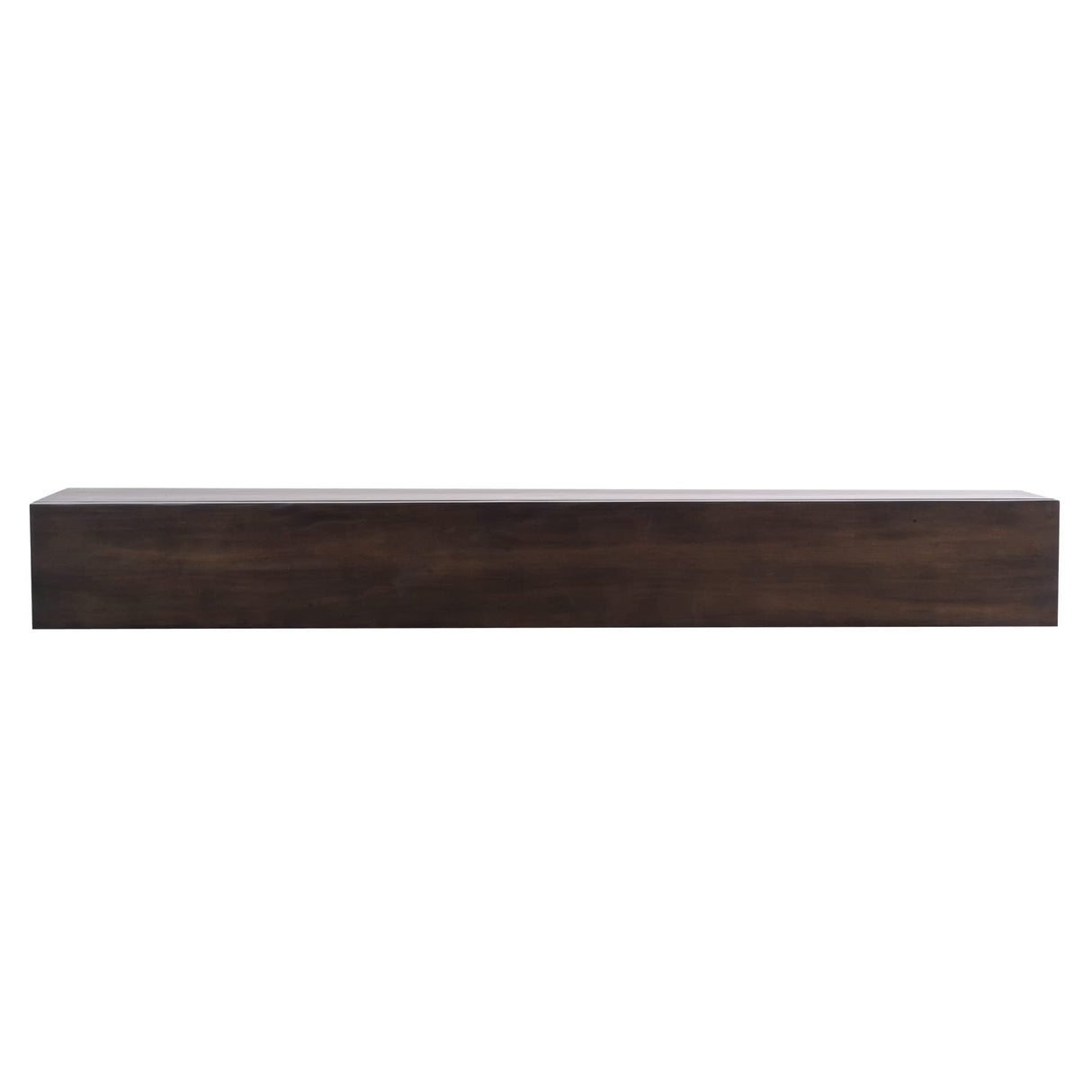 MANTELSDIRECT Houston Floating Wood Mantel Shelf with Hidden Storage Compartment - Coffee Bean 72 Inch | Beautiful Wooden Rustic Shelf for TV Remotes, Controllers, and Décor MANTELSDIRECT