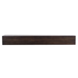 MANTELSDIRECT Houston Floating Wood Mantel Shelf with Hidden Storage Compartment - Coffee Bean 72 Inch | Beautiful Wooden Rustic Shelf for TV Remotes, Controllers, and Décor MANTELSDIRECT