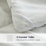 BISELINA Down Alternative Comforter Duvet Insert with Corner Tabs Box Stitched Microfiber Fluffy White Quilt All Seasons Hotel Collection Bedding - King Size, 104x92 Inches BISELINA