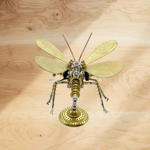 3D Metal Puzzle, Steampunk Butterfly Insect Bug Mechanical Model, Making Kit DIY Projects Metal Building Adult Hobby Kits for Men for Birthday(Butterfly-HD5)