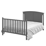 Storkcraft Steveston 5-in-1 Convertible Crib and Changer with Drawer (Gray) – GREENGUARD Gold Certified, Crib and Changing Table Combo with Drawer, Converts to Toddler Bed, Daybed and Full-Size Bed Storkcraft