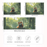 Bokkoy Soft and Silky Satin Pillow Case with Red Panda Watching Wrinkle Resistance for Standard, Queen, and King Sizes - Single Pack Sales Bokkoy