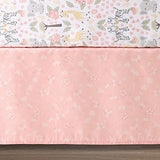 The Peanutshell 3 Piece Baby Crib Bedding Set for Girls - Newborn, Infant & Toddler Nursery Bed Set Decor with Fitted Crib Sheet, Dust Ruffle, Crib Comforter - Wildest Dreams The Peanutshell